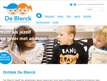 Tablet Screenshot of deblerck.nl